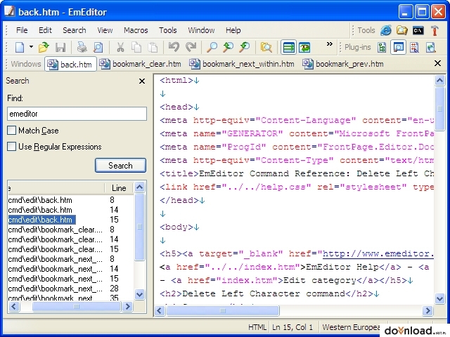 EmEditor Free 6.00.4 Download