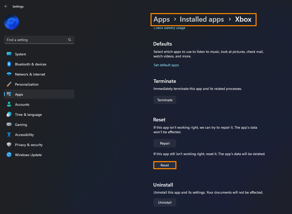 Xbox App Error 0x89235003 on Windows.