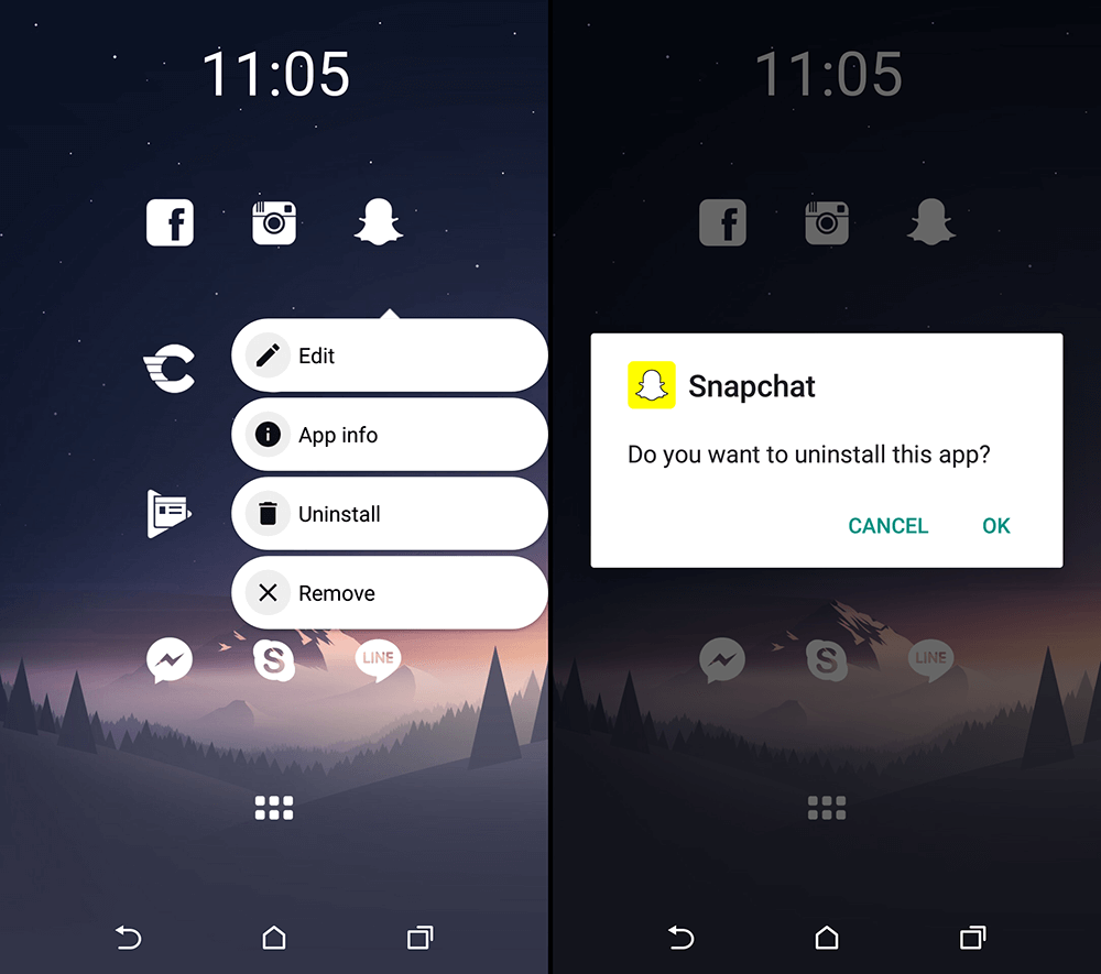 how to go back to an older version of snapchat