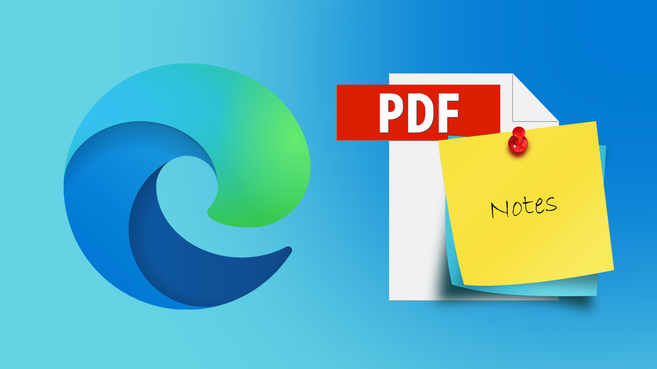 How to add notes and comments to PDF files using Microsoft Edge.