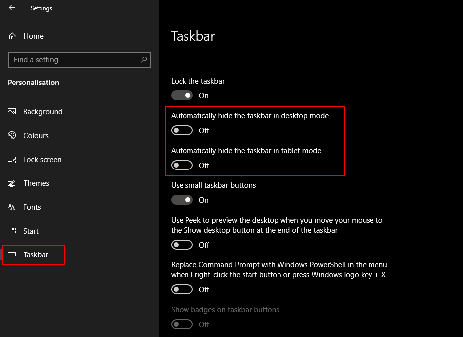 Windows taskbar что это