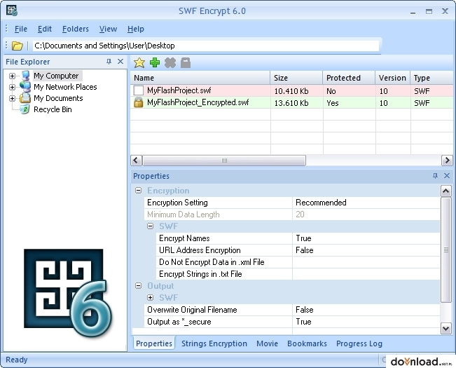 SWF Encrypt 6.0 - Windows | Data Encryption