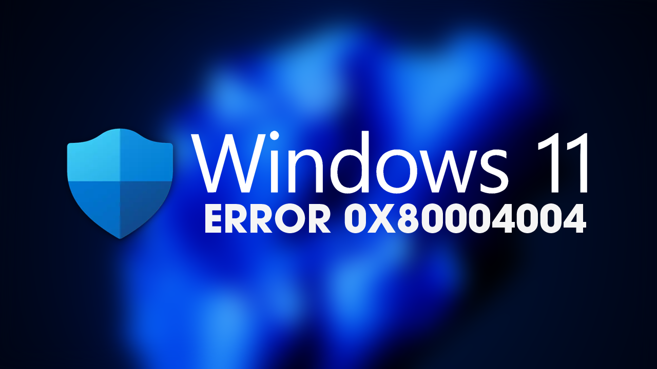 Ошибка 0x80004004 windows 10