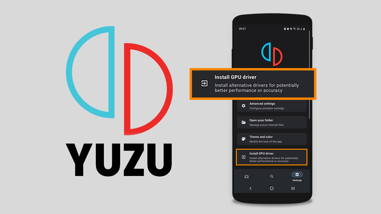 How to fix Yuzu Android Install GPU Drivers option missing.