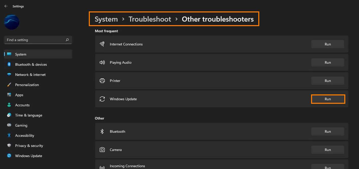 Solution for 0x800f0801 Windows Update error