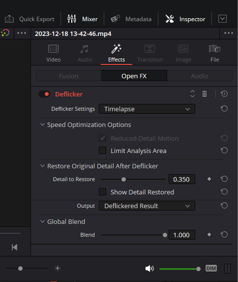 How to Fix and Remove Flickering From Footage in Davinci Resolve