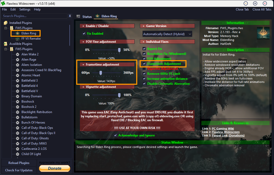 How to Remove the FPS Cap in Shadow of the Erdtree.