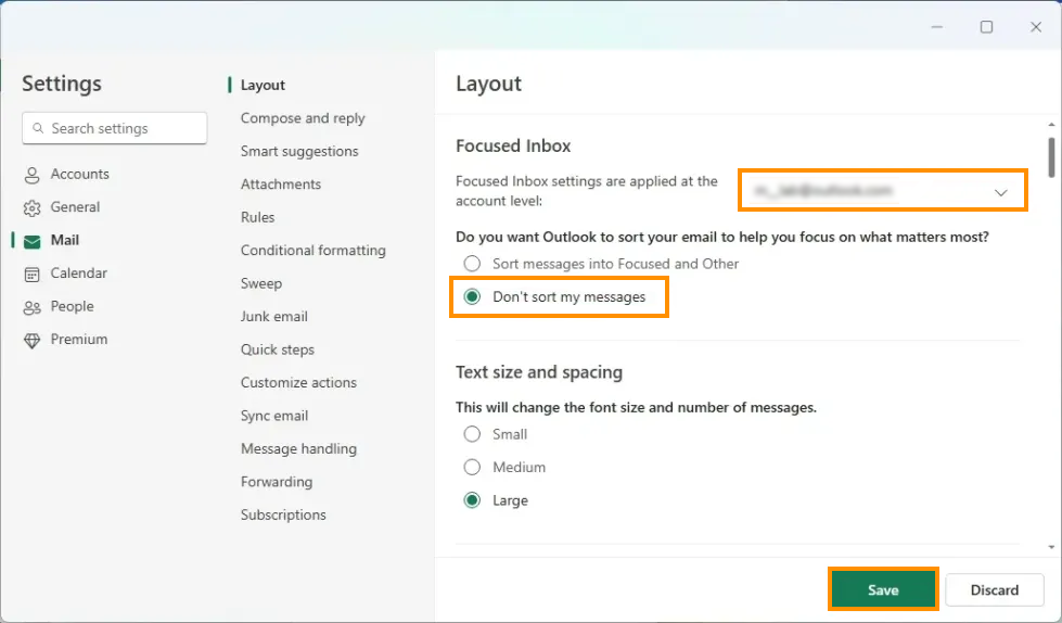 How to Disable Focused Inbox in Microsoft Outlook new windows mail app