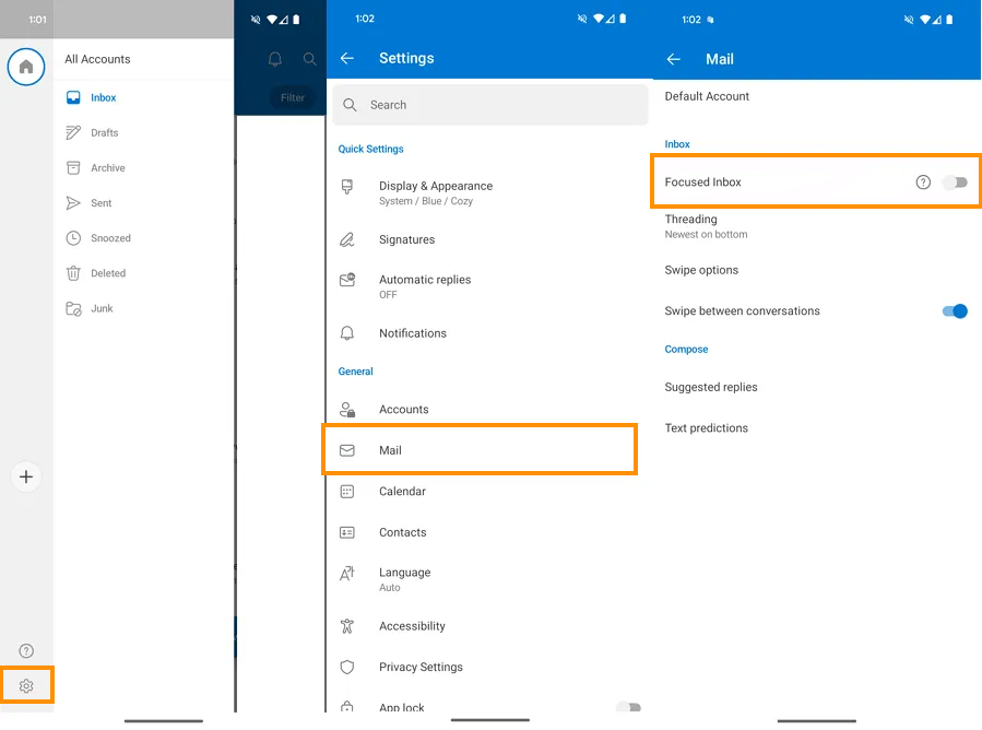 Disable Focused Inbox in Microsoft Outlook