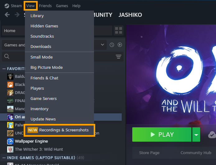 Where to edit Steam recorder clips