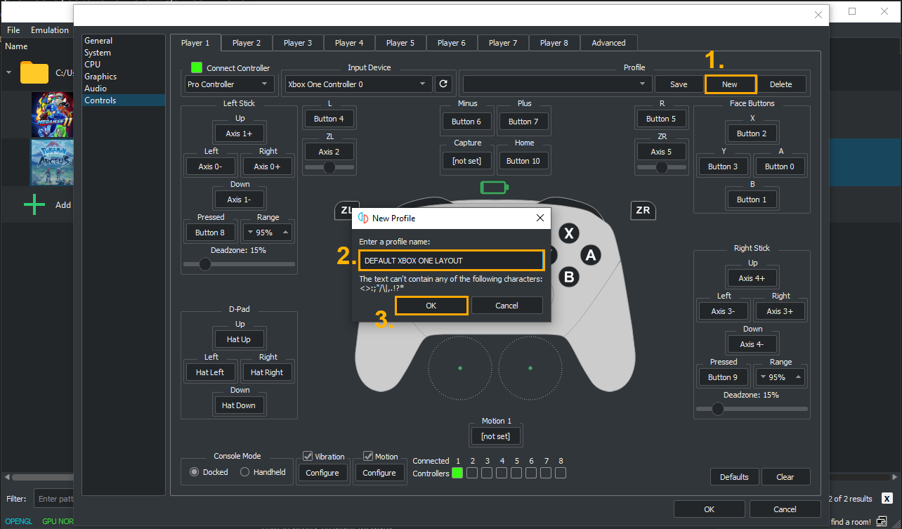 Set Different Controller Profile Layouts for Different Games in Sudachi.