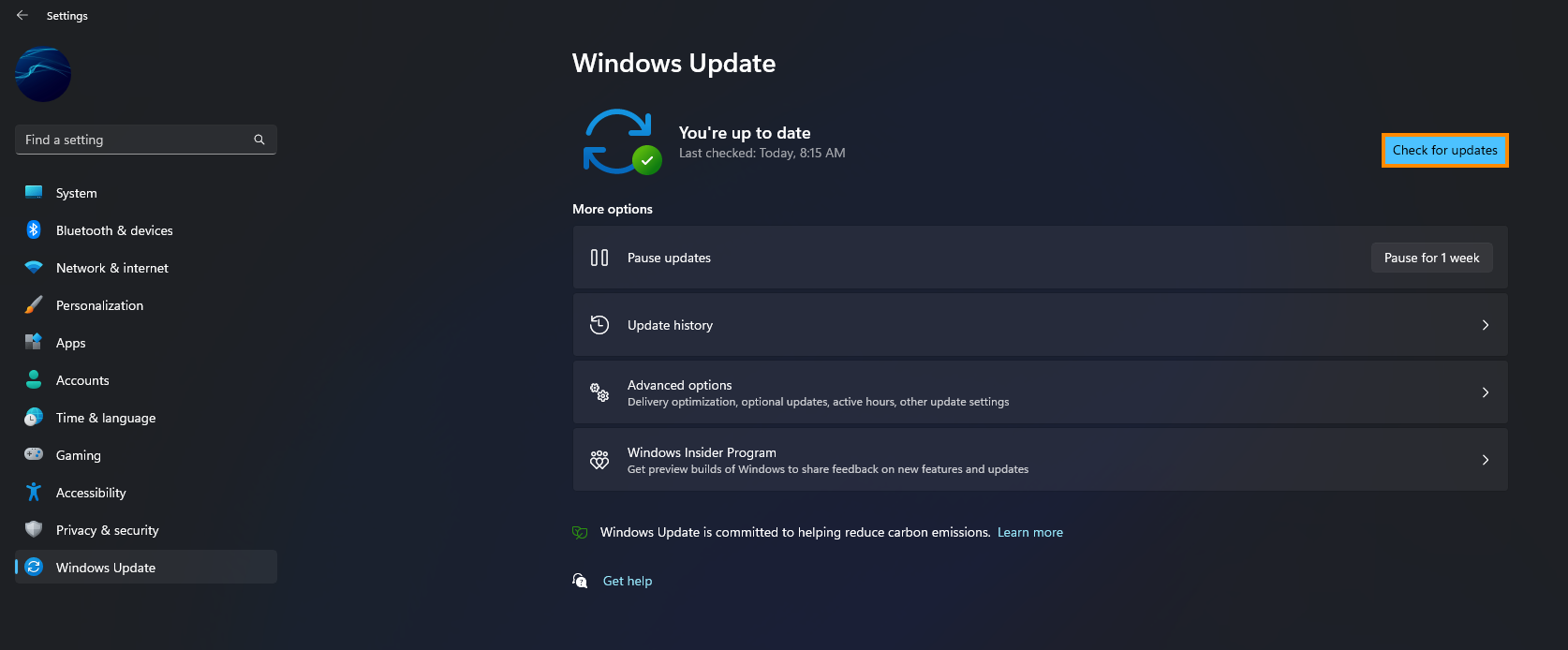 Update error 0x80040155 Windows 11