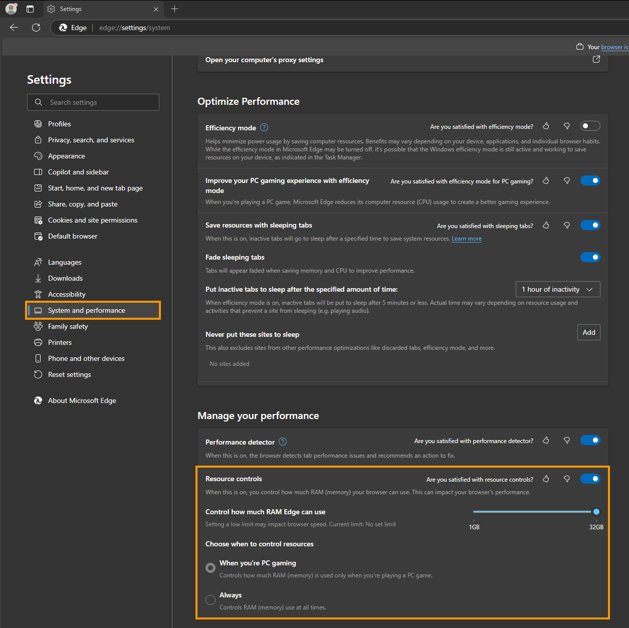How to Limit How Much RAM Microsoft Edge Can Use
