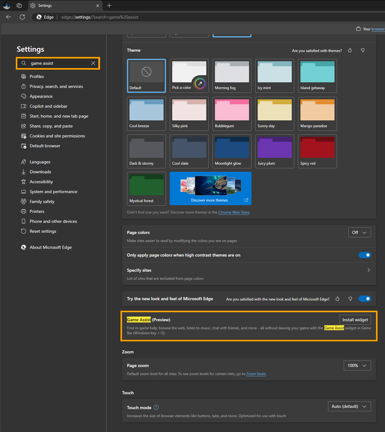 How to use Microsoft Game Assist in Microsoft Edge