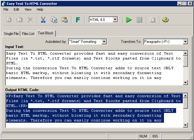 Easy Text To HTML Converter Building Websites