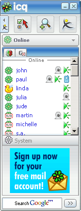what does icq messenger stand for